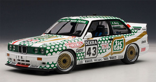 1/18 AUTOart 1991 BMW E30 M3 DTM #43 Diecast Car Model 89147