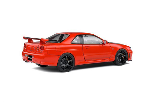 1/18 Solido 1999 Nissan Skyline GT-R GTR (R34) (Red with Black Hood) Diecast Car Model