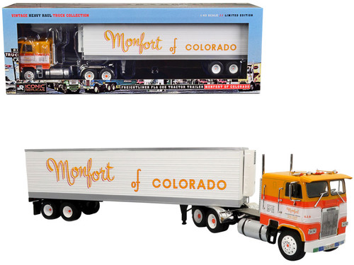 Freightliner FLA COE Tractor Truck with Trailer "Monfort of Colorado" "Vintage Heavy Haul Truck Collection" 1/43 Diecast Model by Iconic Replicas