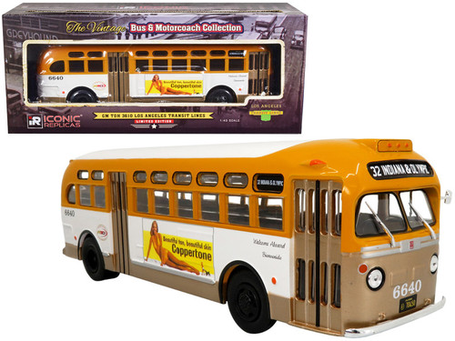 GM TDH 3610 Los Angeles Transit Lines Bus "Indiana & Olympic" "RTD Southern California Rapid Transit District" "Vintage Bus & Motorcoach Collection" 1/43 Diecast Model by Iconic Replicas