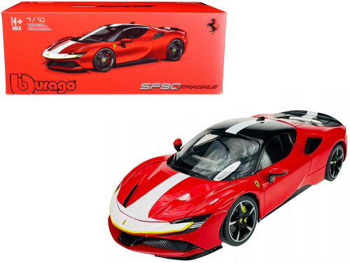 1/18 BBurago Signature Ferrari SF90 Stradale Assetto Fiorano (Red) Diecast Car Model