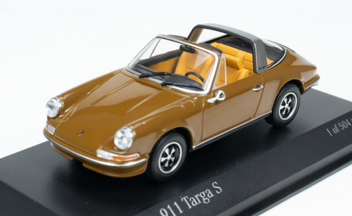 1/43 Minichamps 1972 Porsche 911 Targa S (Sepia Brown) Car Model