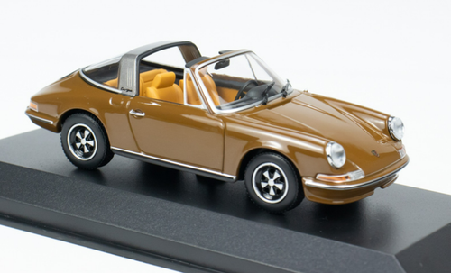 1/43 Minichamps 1972 Porsche 911 Targa S (Sepia Brown) Car Model