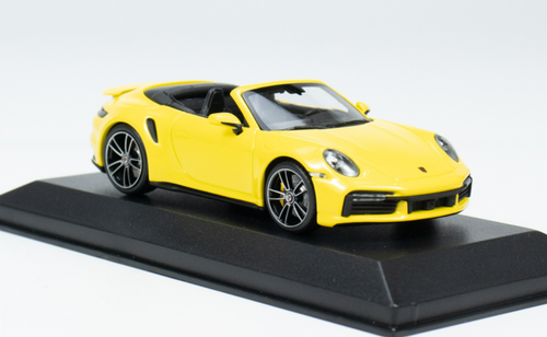  1/43 Minichamps 2019 Porsche 911 (992) Turbo S Convertible (Racing Yellow) Car Model