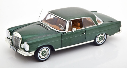 1/18 Norev 1969 Mercedes-Benz 250 SE Coupe W111 (Metallic Green) Diecast Car Model