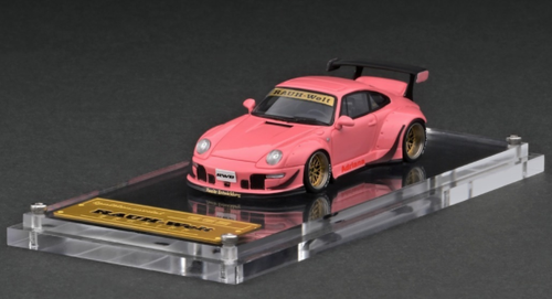 1/64 Ignition Model Porsche RWB 993 Pink Metallic Resin Car Model
