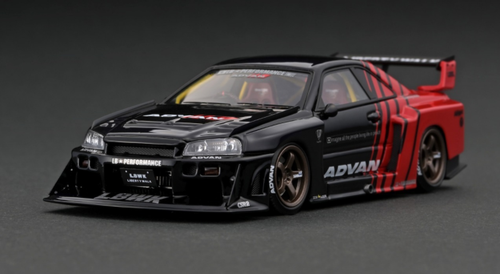 1/43 Ignition Model Nissan LB-ER34 Super Silhouette SKYLINE Black/Red