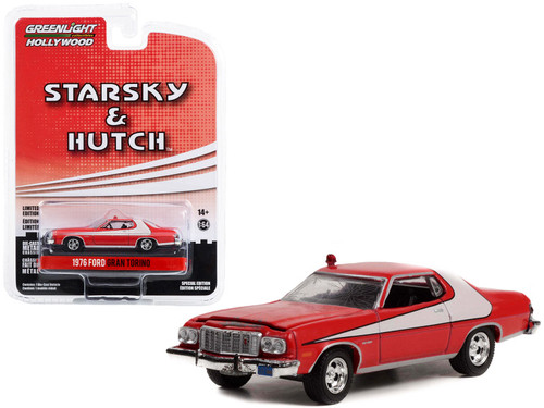 1976 Ford Gran Torino Red with White Stripe (Dirty Version