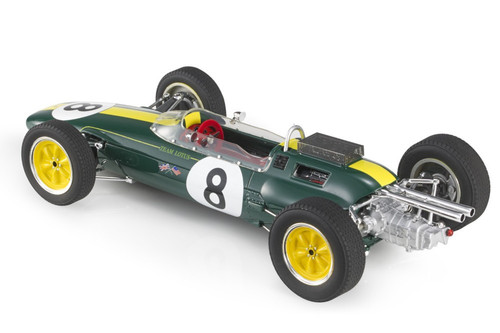 1/18 GP Replicas 1963 Lotus 25 Campeon Del Mundo GP Italia Jim Clark #8 Car Model