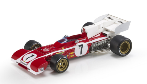 1/18 GP Replicas 1972 Ferrari 312 B2 South Africa GP #7 Mario Andretti Car Model