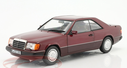 1/18 Dealer Edition 1988-1992 Mercedes-Benz 300 CE-24 Coupe (C124) (Almandine Red) Diecast Car Model