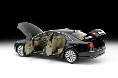 1/18 Kyosho 2014 Audi A8 A8L W12 (Black w/ Brown Interior