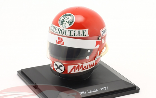 1/5 Spark 1977 Niki Lauda #11 Scuderia Ferrari World Champion Formula 1 Helmet Model