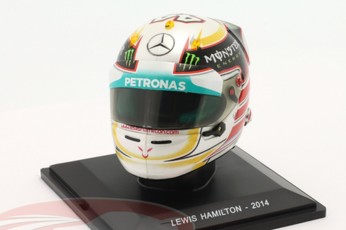 1/5 Spark 2014 Lewis Hamilton #44 Mercedes AMG Petronas World Champion Formula 1 Helmet Model