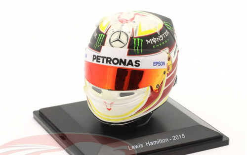 1/5 Spark 2015 Lewis Hamilton #44 Mercedes AMG Petronas World Champion Formula 1 Helmet Model