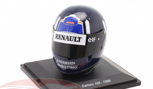 Showcase DAMAGED 1/5 Spark 1996 Damon Hill #5 Rothmans Williams Renault World Champion Formula 1 Helmet Model