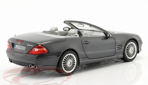 Kyosho 1/64 Mercedes-Benz SL500 Nero - Modellino Diecast Usato Senza Scatola