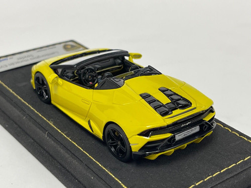 1/18 MR Collection Lamborghini Huracan Evo Spyder (Yellow) Resin