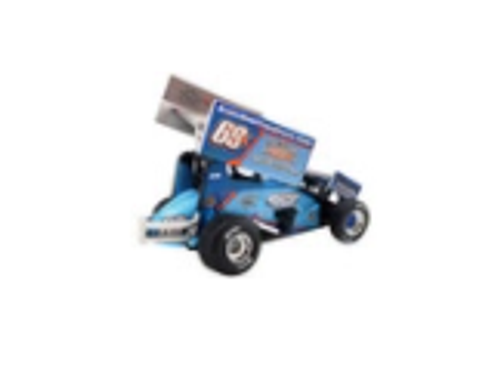 Winged Sprint Car #69K Lance Dewease "Hess Ornamental Iron" Kreitz Racing "World of Outlaws" (2022) 1/64 Diecast Model Car by ACME