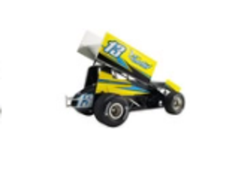 Winged Sprint Car #13 Justin Peck "Coastal Race Parts" Buch Motorsports "World of Outlaws" (2022) 1/18 Diecast Model Car by ACME