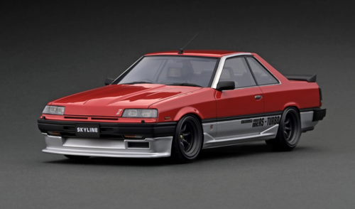  1/18 Ignition Model Nissan Skyline 2000 RS-X Turbo-C (R30) Red/Silver