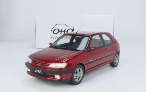 1/18 OTTO 1999 Peugeot 206 S16 (Red) Car Model - LIVECARMODEL.com