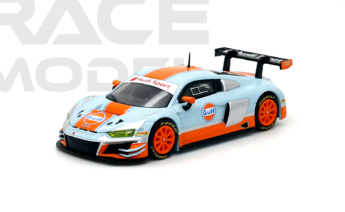  1/64 POPRACE Audi R8 LMS Gulf Livery Diecast Car Model