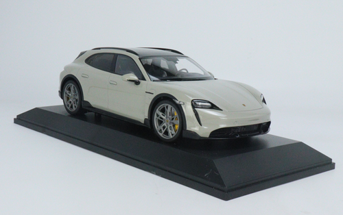 1/18 Minichamps 2021 Porsche Taycan Cross Turismo Turbo S (Chalk Grey) Car Model