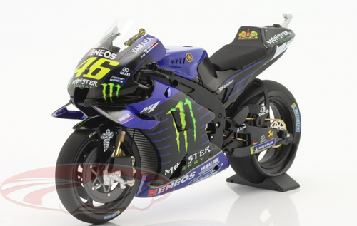 1/12 Minichamps 2020 Valentino Rossi Yamaha YZR-M1 #46 MotoGP Motorcycle Model
