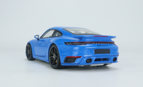 1/18 Minichamps Porsche 911 992 Turbo S (Shark Blue) 911 Turbo SportDesign Diecast Car Model Limited 300 Pieces
