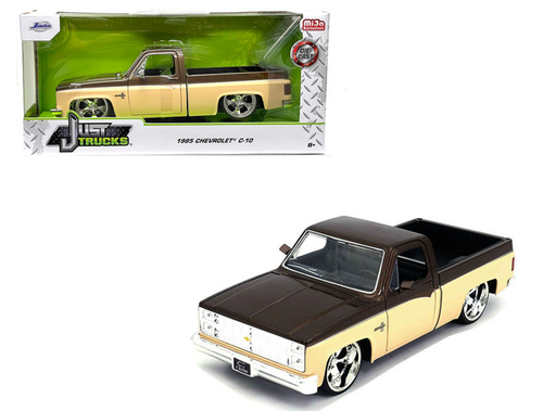 1/24 Jada 1985 Chevrolet C10 Cream 2 Tone Custom Diecast Car Model