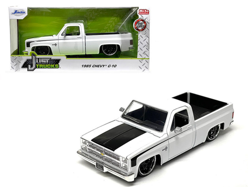 1/24 Jada 1985 Chevrolet C10 White Custom Diecast Car Model