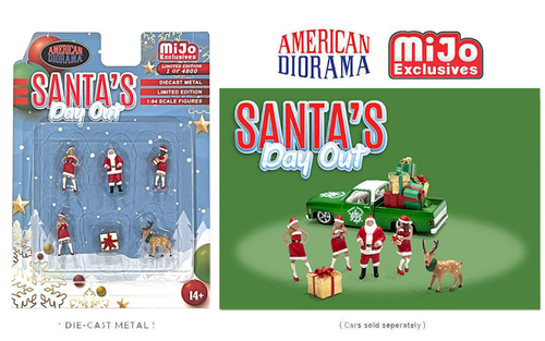 1/64 American Diorama Santa’s Day Out Figures