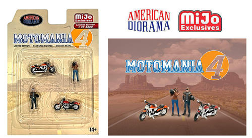 1/64 American Diorama Hip Motomania 4 Figures