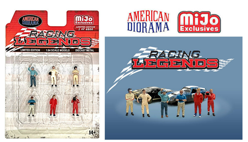 1/64 American Diorama Figures Racing Legends Figures