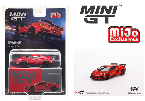 1/64 Mini GT 2023 Chevrolet Corvette Z06 (Torch Red) Diecast Car Model