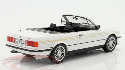 1/18 Model Car Group 1986 BMW Alpina C2 2.7 E30 Convertible (White) Car Model