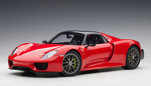 1/12 AUTOart Porsche 918 Spyder Weissach Package (Guards Red) Car