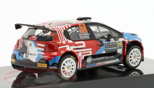 1/43 Ixo 2022 Citroen C3 Rally2 #54 Rallye Monte Carlo Citroën C3 Rally2 Stéphane Lefebvre, Andy Malfoy Car Model