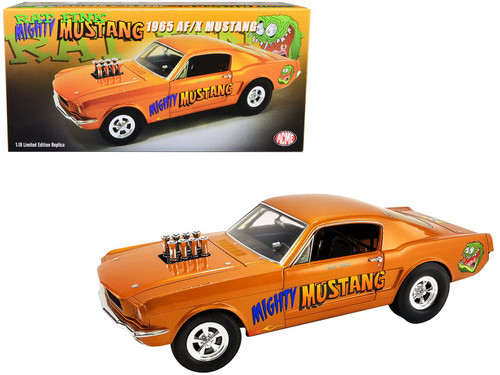 1/18 ACME 1965 Ford Mustang A/FX Rat Fink's Mighty Mustang Diecast Car Model