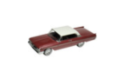 1961 Mercury Monterey Red Metallic with White Top Limited Edition to 210 pieces Worldwide 1/43 Model Car by Goldvarg Collection