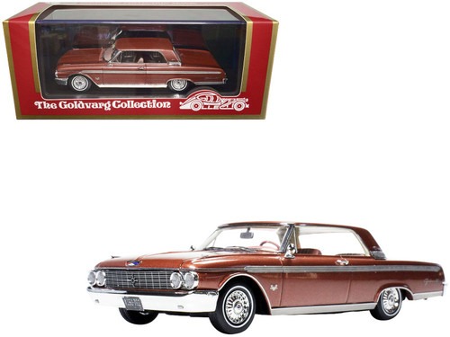 1962 Ford Galaxie Chestnut Brown Metallic Limited Edition to 210 pieces Worldwide 1/43 Model Car by Goldvarg Collection