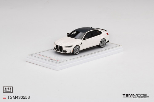 1/43 TSM 2021 BMW M3 Competition (G80) (Alpine White) Resin Car Model