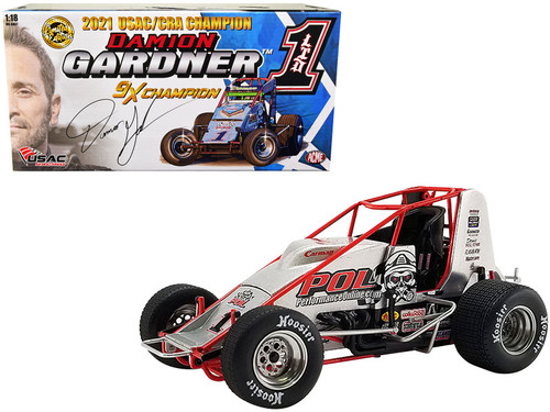 Sprint Car #1 Damion Gardner "Performance Online" Alexander Racing "USAC/CRA Championship Sprint Car" (2021) 1/18 Diecast Model Car by ACME