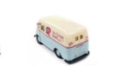 International Metro Van Light Blue and Cream with Red Stripes "Ice Cream Bars" 1/87 (HO) Scale Model Car by Classic Metal Works