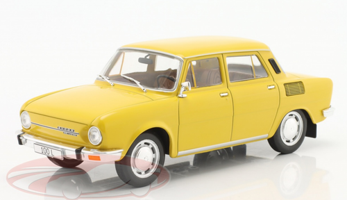 1/24 WhiteBox 1974 Skoda 100L (Yellow) Car Model