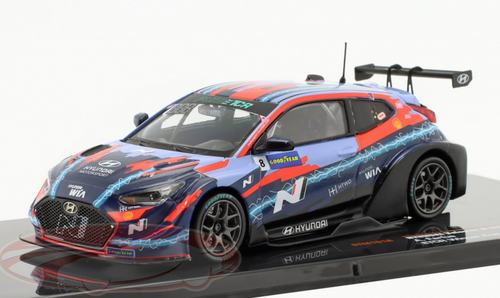 1/43 Ixo 2021 Hyundai Veloster N #8 ETCR Pau-Arnos Hyundai Motorsport N Augusto Farfus Car Model