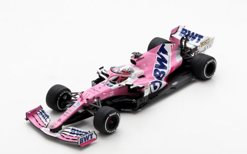 1/18 BWT Racing Point RP20 No.11 BWT Racing Point F1 Team Winner Sakhir GP 2020 Sergio Perez With Pit Board
