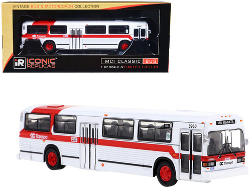 MCI Classic Transit Bus OC Transpo Ottawa "118 Kanata" "Vintage Bus & Motorcoach Collection" 1/87 Diecast Model by Iconic Replicas