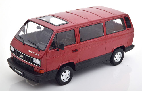 1/18 KK-Scale 1987 Volkswagen VW T3 Magnum (Red Metallic) Car Model